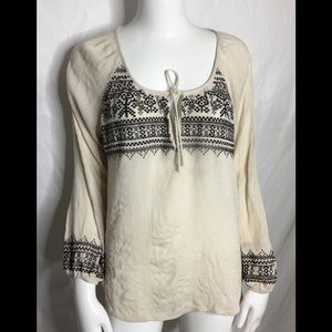 Miss me embroidered blouse